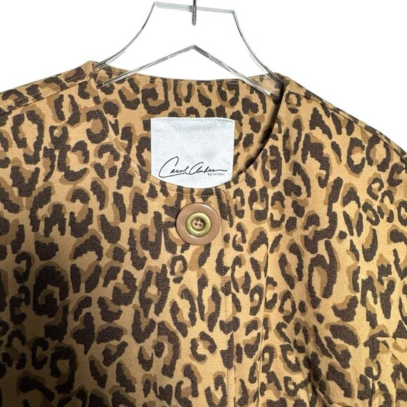 CAbi Carol Anderson Signature Estate Jacket coat Size Small cheetah animal Print - Picture 3 of 8